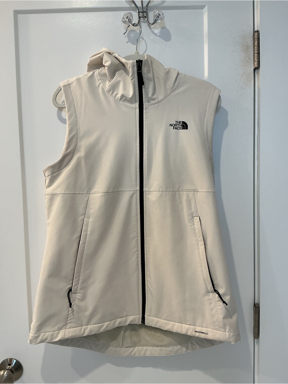 The North Face Women’s Cream Hooded WindWall Vest